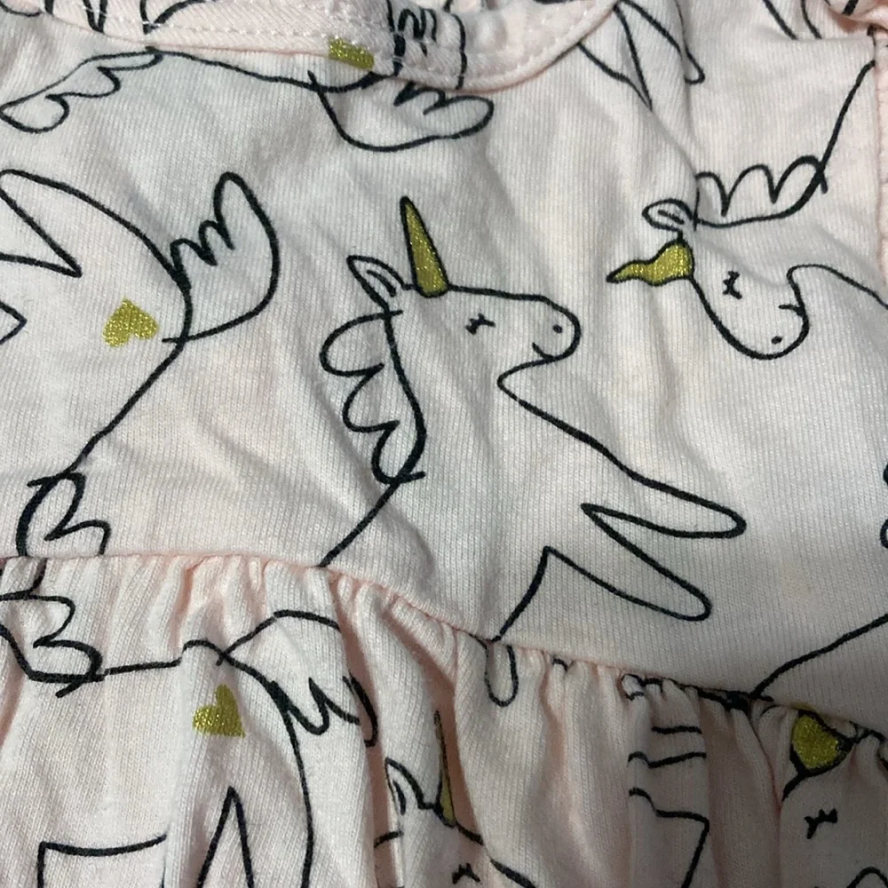 Carters 12 months pink unicorn dress